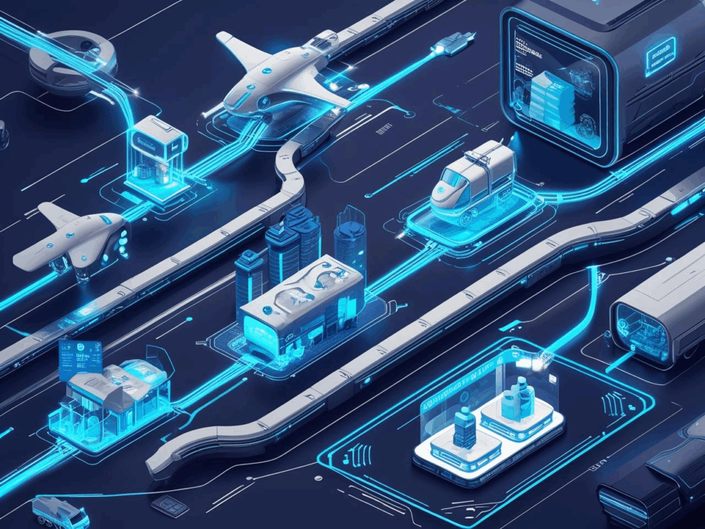 An illustration of an agentic commerce model handling supply and shipping for brands.